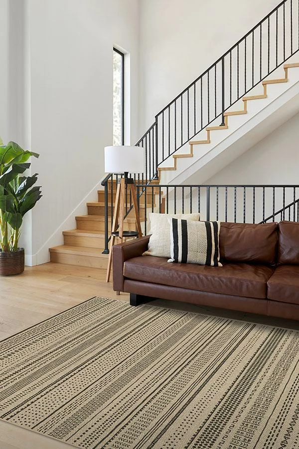 Best Sale ✔️ Ruggable Terra Black & Sand Re-Jute Rug ⭐ - Image 4