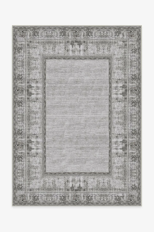 Outlet ๐ฏ Ruggable Vintage Daisy Bordered Grey Rug ๐