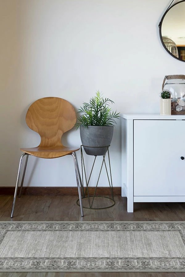 Outlet ๐ฏ Ruggable Vintage Daisy Bordered Grey Rug ๐ - Image 8