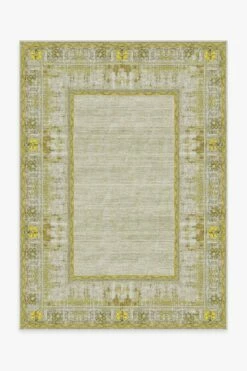 Best Pirce ๐งจ Ruggable Vintage Daisy Bordered Yellow Rug ๐คฉ