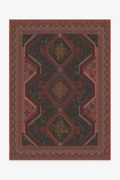 Hot Sale 🔥 Ruggable Zareen Oxblood Red Rug 🎁