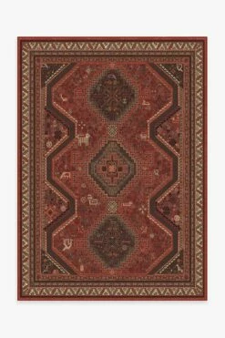 Budget ⭐ Ruggable Zareen Scarlet Red Rug 🧨